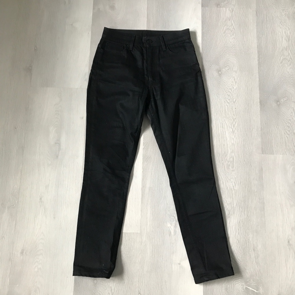 OAK NYC BLACK JEANS DARK DENIM WASH NONSTRETCH WOMENS 28